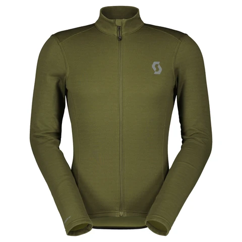 Scott Gravel Warm Merino long-sleeve Men's Shirt Fir Green